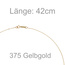 Collier Kette mit Anhänger 375 Gold Gelbgold 42 cm