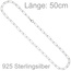Halskette Kette 925 Sterling Silber diamantiert 50 cm