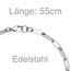 Y-Collier Halskette Edelstahl 55 cm