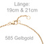 Armband 585 Gold Gelbgold 16 Diamanten Brillanten 21 cm