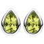 Ohrstecker 585 Gold Weißgold 2 Peridote grün Ohrringe