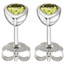 Ohrstecker 585 Gold Weißgold 2 Peridote grün Ohrringe