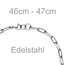 Halskette Edelstahl 47 cm