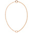 Collier 925 Sterling Silber rotgold vergoldet 42 cm