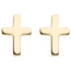 Ohrstecker Kreuz 375 Gold Gelbgold Ohrringe