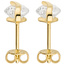 Ohrstecker 375 Gold Gelbgold 2 Zirkonia Ohrringe