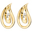 Ohrstecker Tropfen 585 Gold Gelbgold 4 Diamanten Brillanten