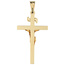 Anhänger Kreuz 333 Gold Gelbgold Goldkreuz mit Korpus INRI