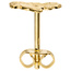 Einzelohrstecker Motorrad 333 Gold Gelbgold