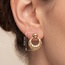 Ohrstecker 333 Gelbgold mattiert diamantiert