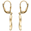 Ohrhänger 333 Gold Gelbgold 2 Zirkonia Ohrringe Boutons Goldohrringe