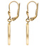 Ohrhänger 333 Gold Gelbgold 24 Zirkonia Ohrringe Boutons Goldohrringe