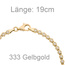 Armband 333 Gold Gelbgold 45 Zirkonia 19 cm Goldarmband