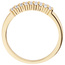 Damen Ring schmal 925 Sterling Silber vergoldet 18 Zirkonia Silberring