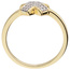 Damen Ring 925 Sterling Silber vergoldet 28 Zirkonia Silberring
