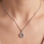 Anhänger Kreis 925 Sterling Silber 36 Zirkonia