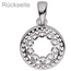 Anhänger Kreis 925 Sterling Silber 36 Zirkonia