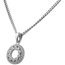 Anhänger Kreis 925 Sterling Silber 36 Zirkonia