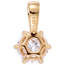 Anhänger Solitär 333 Gelbgold 1 Lab-Grown-Diamant Brillant 1,0 ct