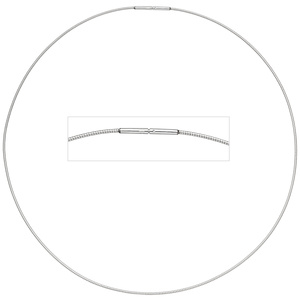 Halsreif Edelstahl 1,0 mm 42 cm Halskette Kette