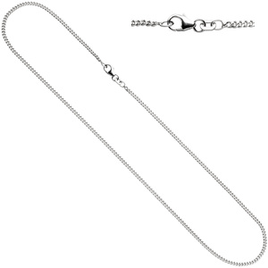 Panzerkette 925 Silber 1,7 mm 36 cm Halskette Kette Silberkette Karabiner
