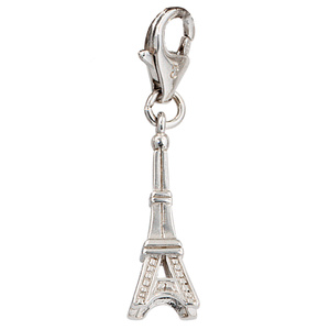 Einhnger Charm Eiffelturm 925 Sterling Silber rhodiniert