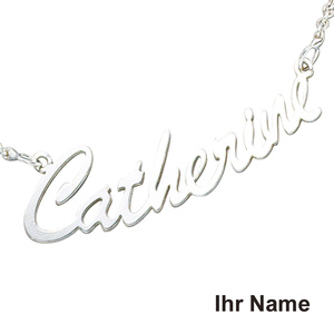 Collier Name 925 Sterling Silber 43 cm Namens-Kette Halskette