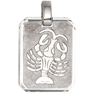 Anhänger Sternzeichen Krebs 925 Sterling Silber matt Sternzeichenanhänger