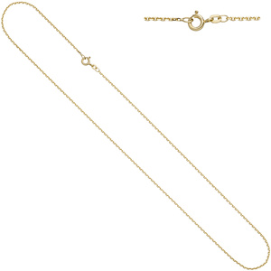 Ankerkette 585 Gelbgold diamantiert 1,6 mm 60 cm Gold Kette Halskette Goldkette