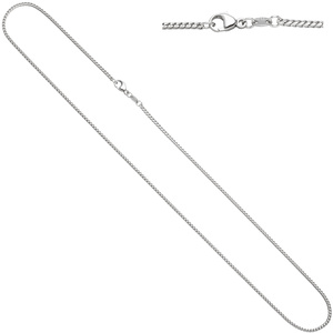 Bingokette 585 Weißgold 1,5 mm 45 cm Gold Kette Halskette Weißgoldkette