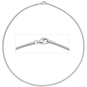 Halsreif 925 Sterling Silber 2 mm 45 cm Kette Halskette Silberhalsreif