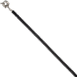 Collier Edelsteinkette Hmatin matt 45 cm Halskette Kette