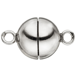 Magnet-Schliee aus 925 Sterling Silber Verschluss fr Perlenketten