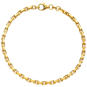 Ankerarmband 333 Gold Gelbgold diamantiert 21 cm Armband Goldarmband