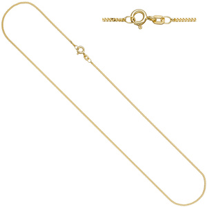 Panzerkette 925 Sterling Silber gold vergoldet 1,3 mm 42 cm Kette Halskette