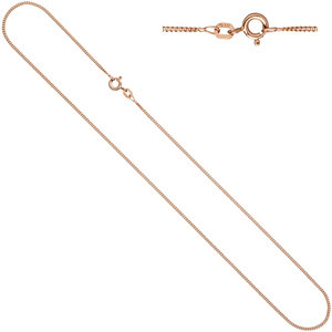 Panzerkette 925 Sterling Silber rotgold vergoldet 1,3 mm 42 cm Kette Halskette