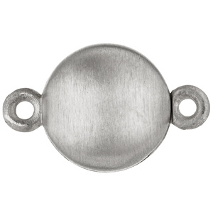 Magnet-Schliee 925 Sterling Silber matt mattiert Verschluss fr Perlenketten