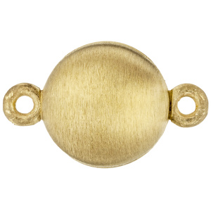 Magnet-Schliee 925 Silber gold vergoldet matt Verschluss fr Perlenketten