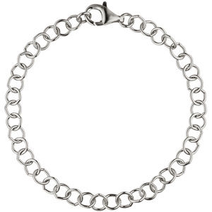 Rundankerarmband 925 Sterling Silber 19 cm Armband Silberarmband Ankerarmband