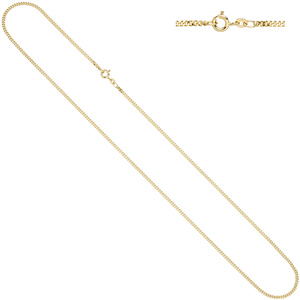 Panzerkette 333 Gelbgold 2,1 mm 70 cm Gold Kette Halskette Goldkette Federring