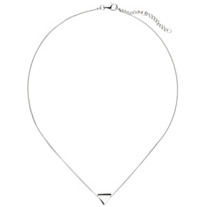Collier Halskette mit Anhnger Dreieck 925 Sterling Silber 46 cm Kette