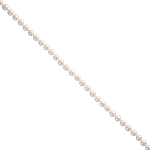 Akoya Perlen Schnur wei leicht barock Durchmesser ca. 6-6,5 mm ohne Schliee