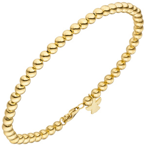 Armband mit Engel 585 Gold Gelbgold 19 cm Goldarmband Schutzengel