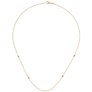 Collier Halskette 585 Gold Gelbgold 45 cm Kette Goldkette