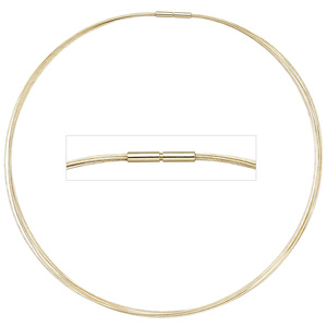 Halsreif 7-reihig 585 Gold Gelbgold 45 cm Goldkette Goldreif