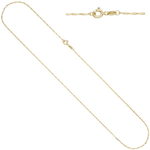 Haferkornkette 585 Gold Gelbgold 1,2 mm 50 cm Kette Halskette Goldkette