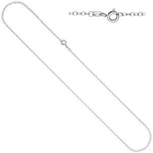 Weit-Ankerkette 585 Gold Weißgold 2,0 mm 45 cm Kette Halskette Weißgoldkette