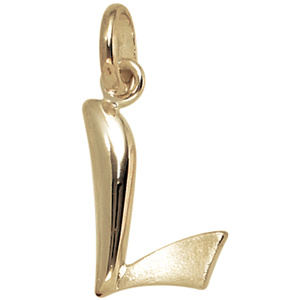 Anhänger Buchstabe L 375 Gold Gelbgold Buchstabenanhänger