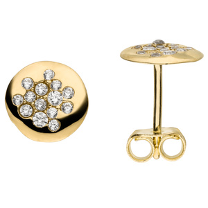 Ohrstecker 333 Gold Gelbgold 28 Zirkonia Ohrringe Goldohrringe
