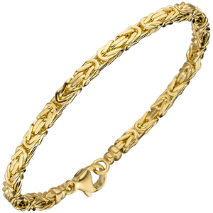 Knigsarmband 333 Gold Gelbgold massiv 19 cm Armband Goldarmband